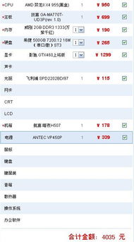 打造高性价比的4000元电脑配置指南