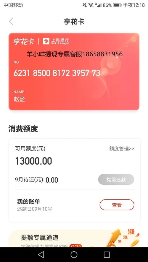 羊小咩享花卡额度怎么套出来，满足5个条件分秒取现到卡